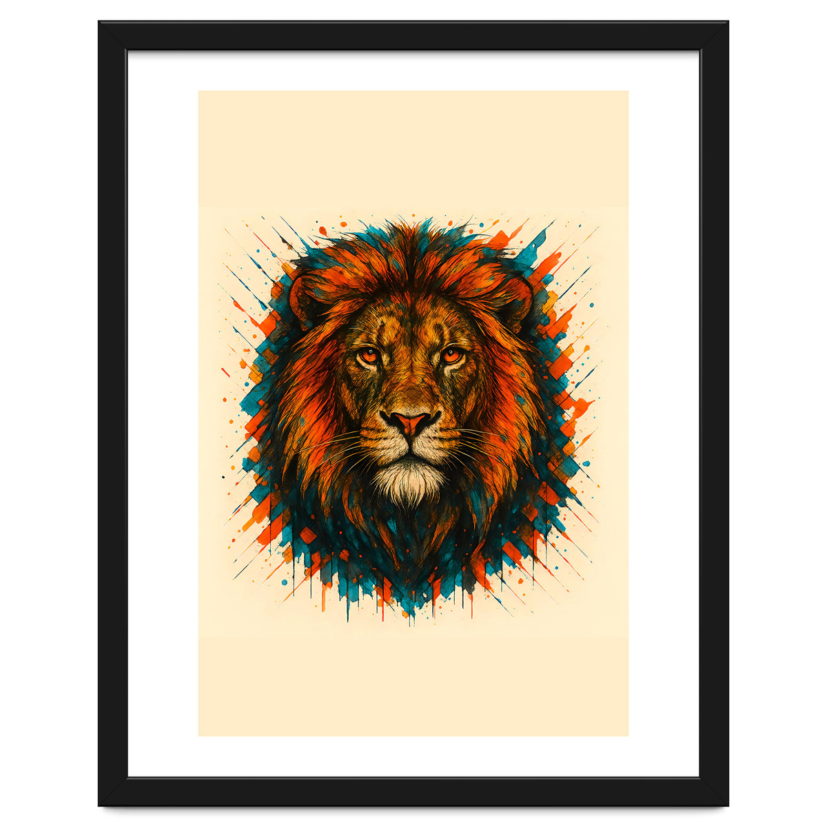 Lion Animal Watercolor