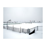 Snow-covered deserted basketball court in winter (Print Only) thumbnail