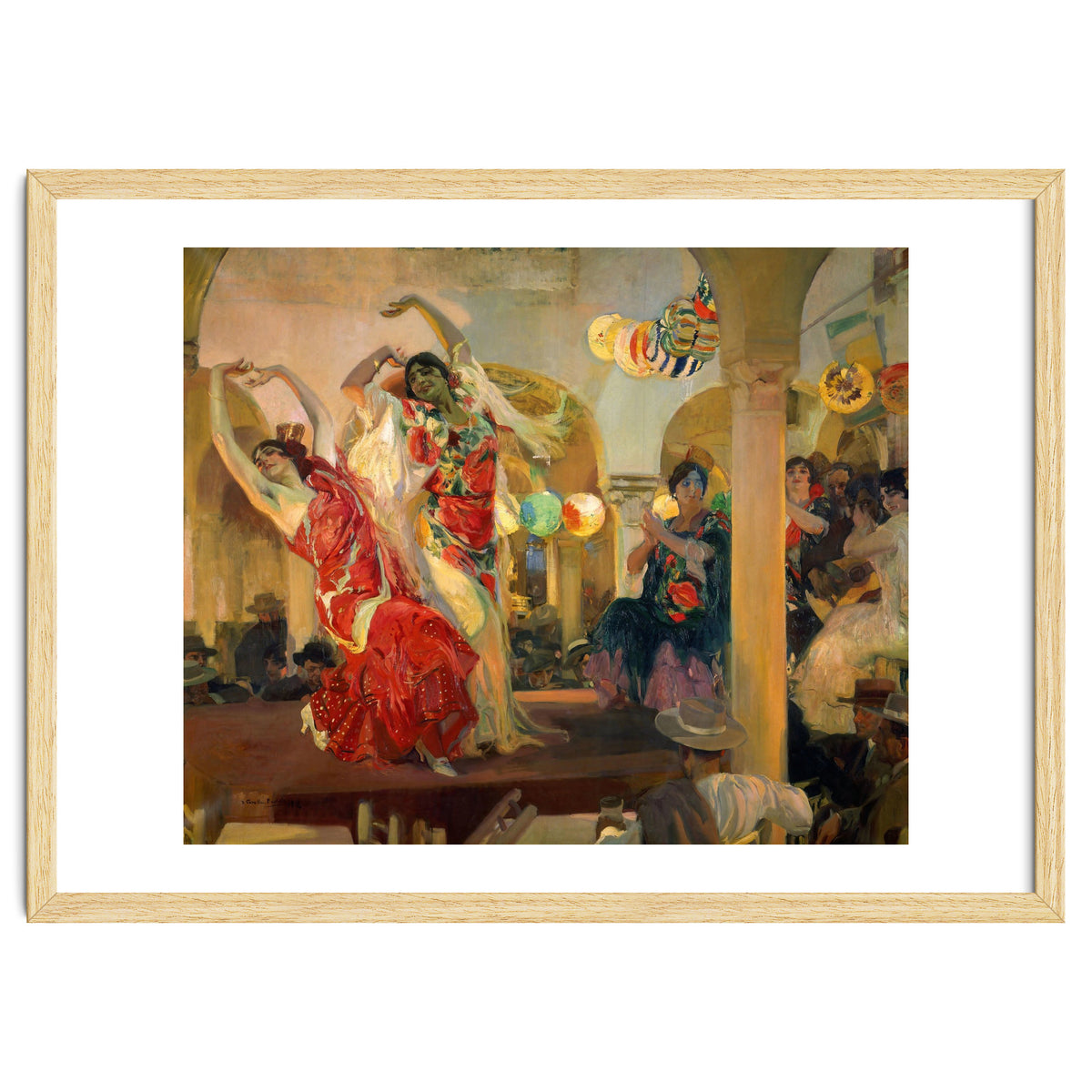 Spanish school. Joaquin Sorolla (1863-1923). Spanish school. Women dancing flamenco at the café N...