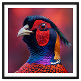 Close Up Pheasant Bird Head Detailed Feathers thumbnail