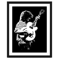 Pat Metheny American Jazz Musician in Monochrome