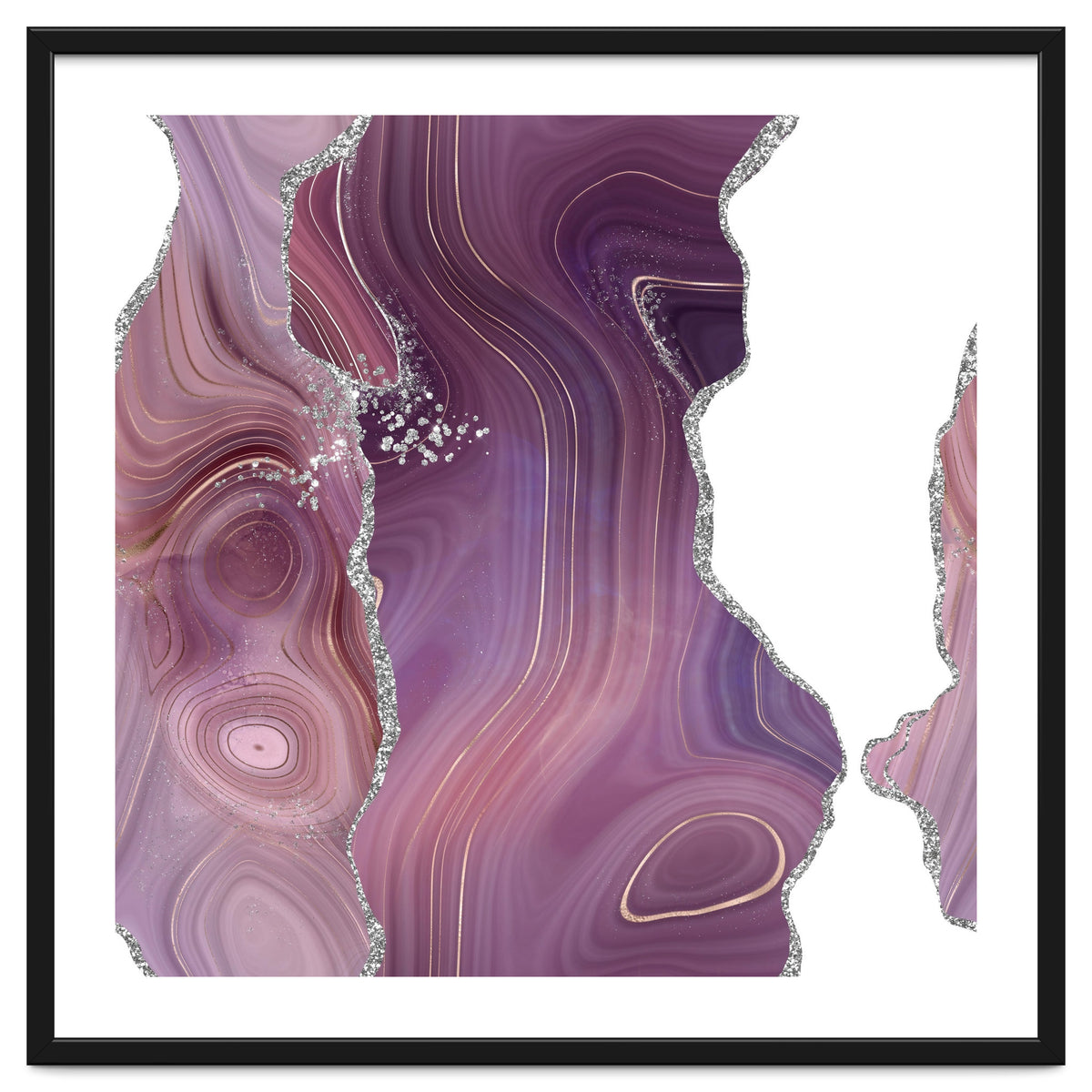 Mauve & Silver Agate Texture 05
