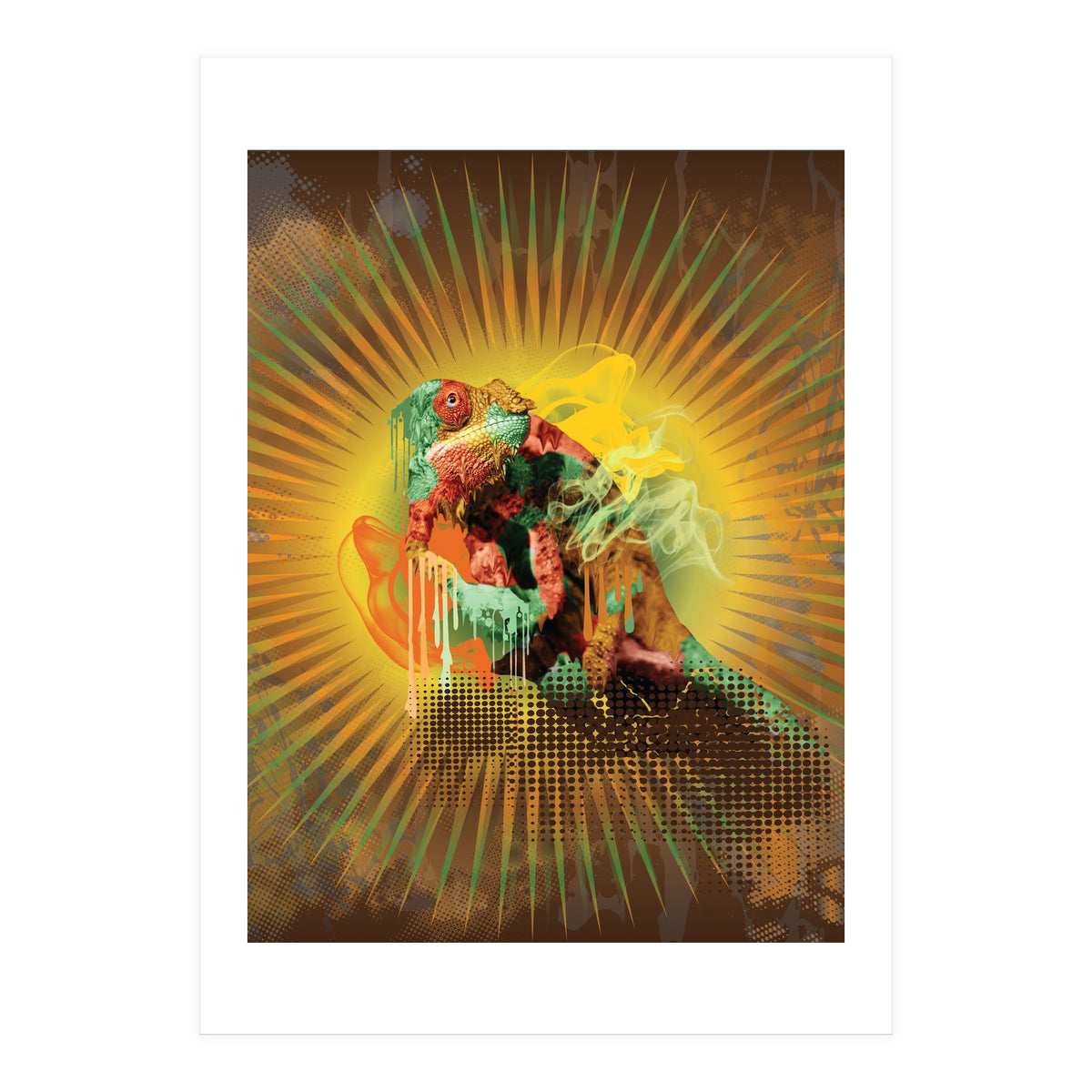 Chameleon Lizard (Print Only)