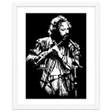 Ian Anderson Rock Music Legend in Grayscale 2 thumbnail