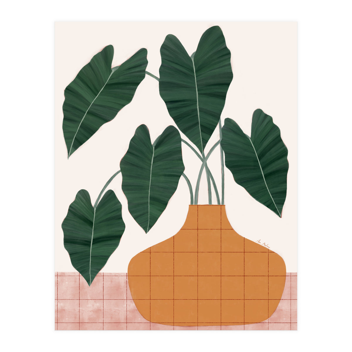 Philodendron plant (Print Only)