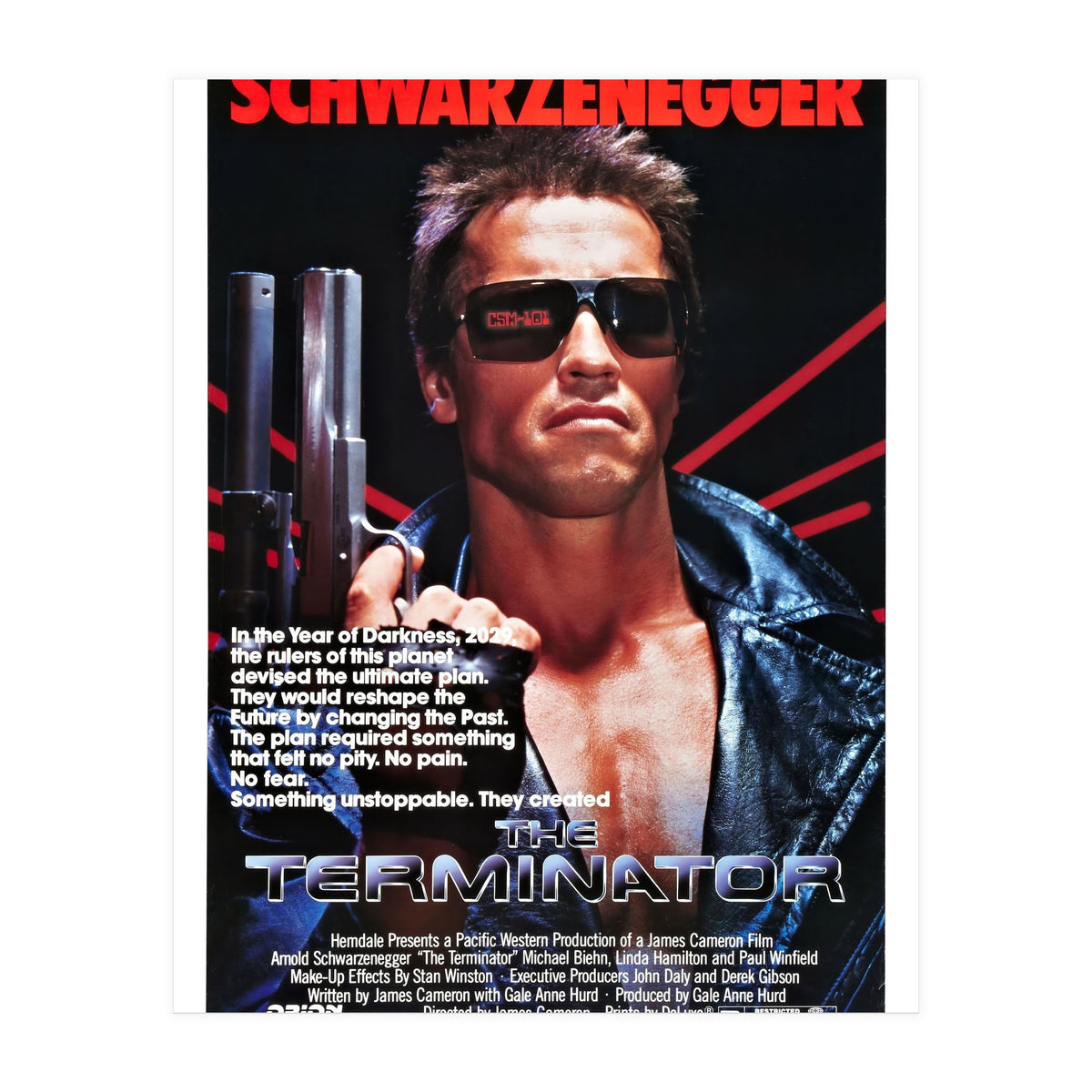 THE TERMINATOR (1984), directed by JAMES CAMERON. (Print Only)