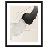 Abstract Black And White Organic Flowing Lines Art thumbnail