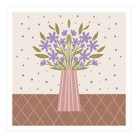 Flower Vase Mocha Mousse (Print Only)