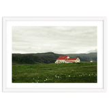 Red roof house in the greenfield - Iceland thumbnail