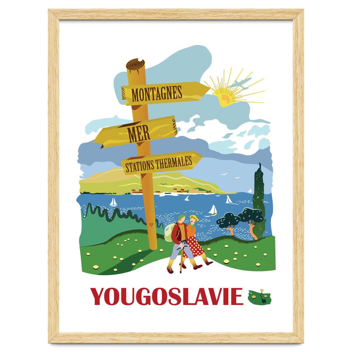 Hiking on Adriatic Coast, Yugoslavia