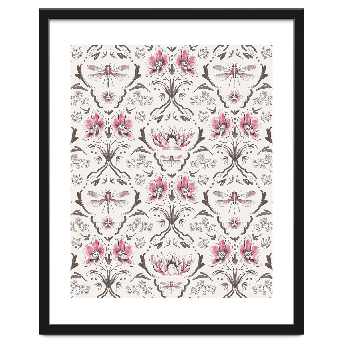 Bohemian Garden Pink Pattern