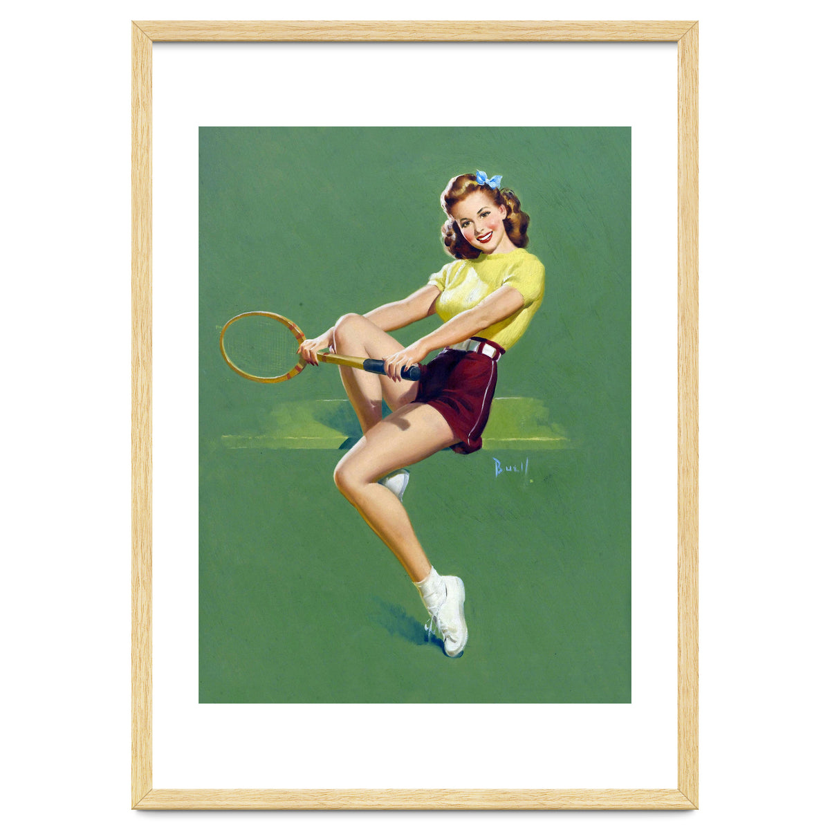 Pinup Tennis Player