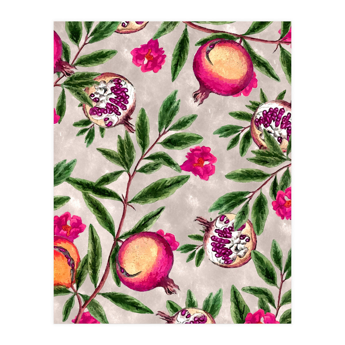Pomegranate Pattern (Print Only)