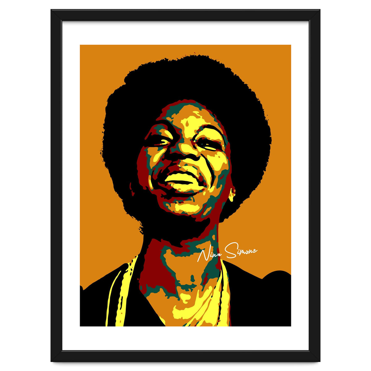 Nina Simone Music Legend in Pop Art