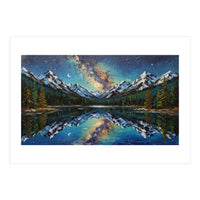 Midnight Mountain Reflection (Print Only)