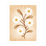 Vintage Beige Daisies (Print Only) thumbnail
