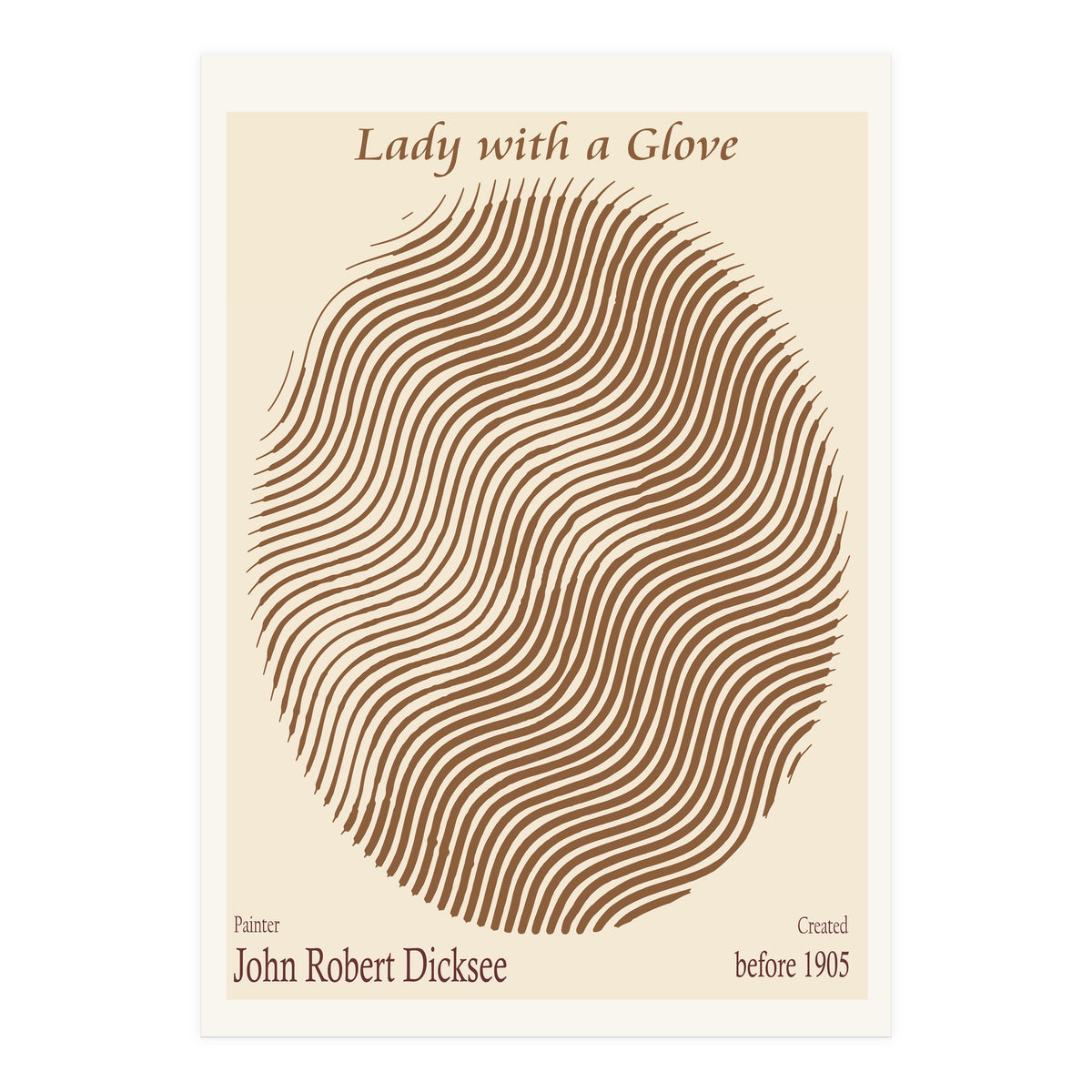 Lady With A Glove – John Robert Dicksee (before 1905) (Print Only)