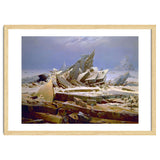 'The Sea of Ice', c. 1823-1824,  Oil on canvas, 96.7 x 126.9 cm. thumbnail