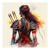 Powerful Warrior Back Woman #3 (Print Only)