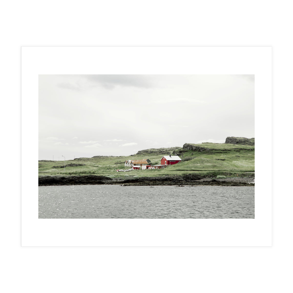 Red house on the shore - Iceland (Print Only)