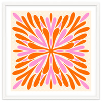 Symmetry Petals - pink and orange