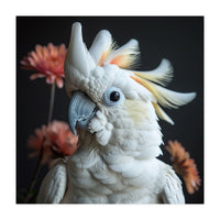 Beautiful Cockatoo Parrot With Yellow Crest (Print Only)