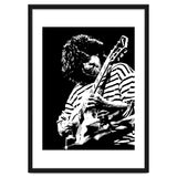 Pat Metheny American Jazz Guitarist Legend in Monochrome 3 thumbnail