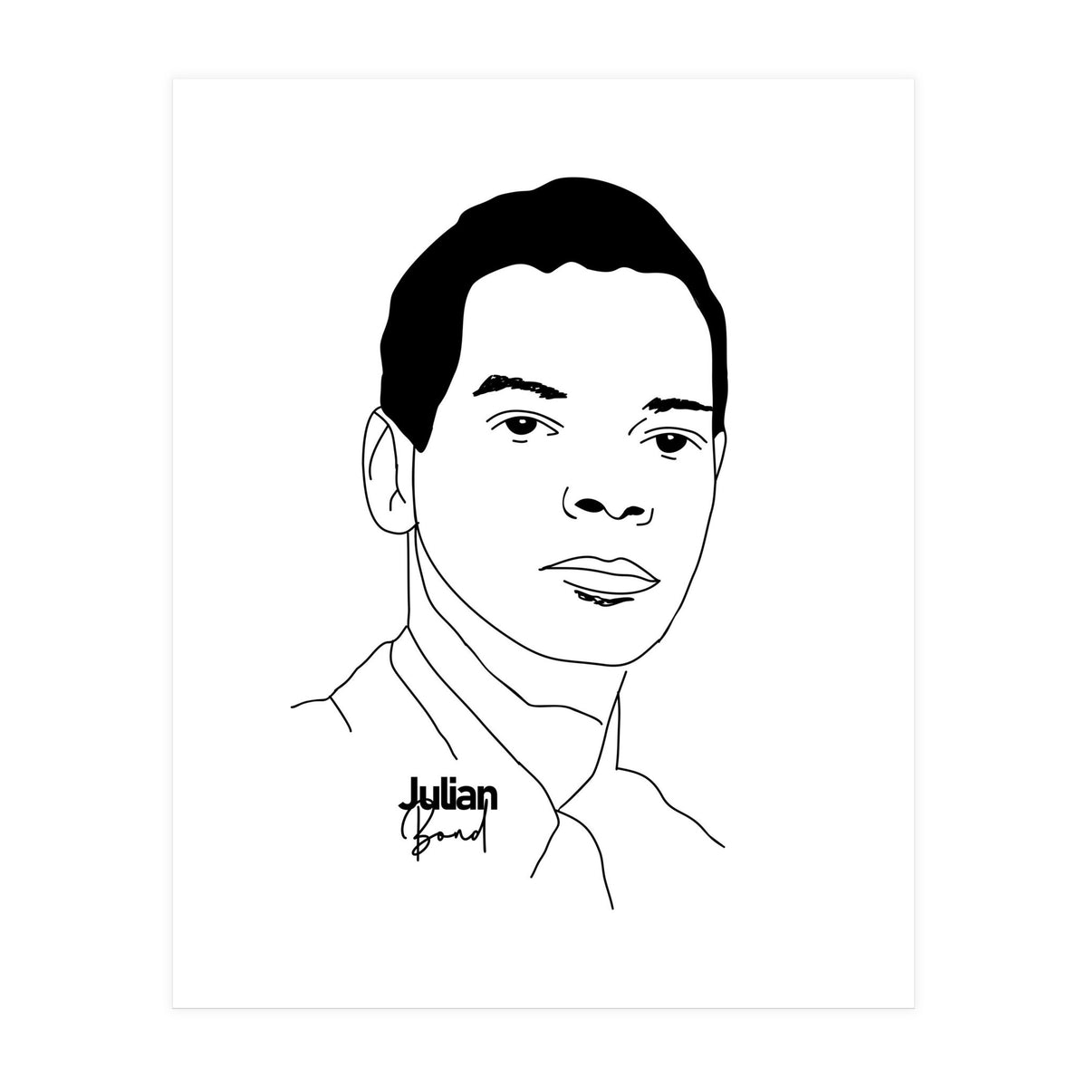Julian Bond American Social Activist Legend (Print Only)