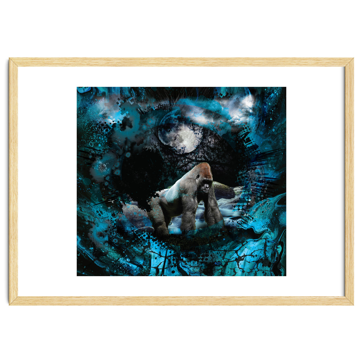 Gorilla Blue Moon Forest Scenic