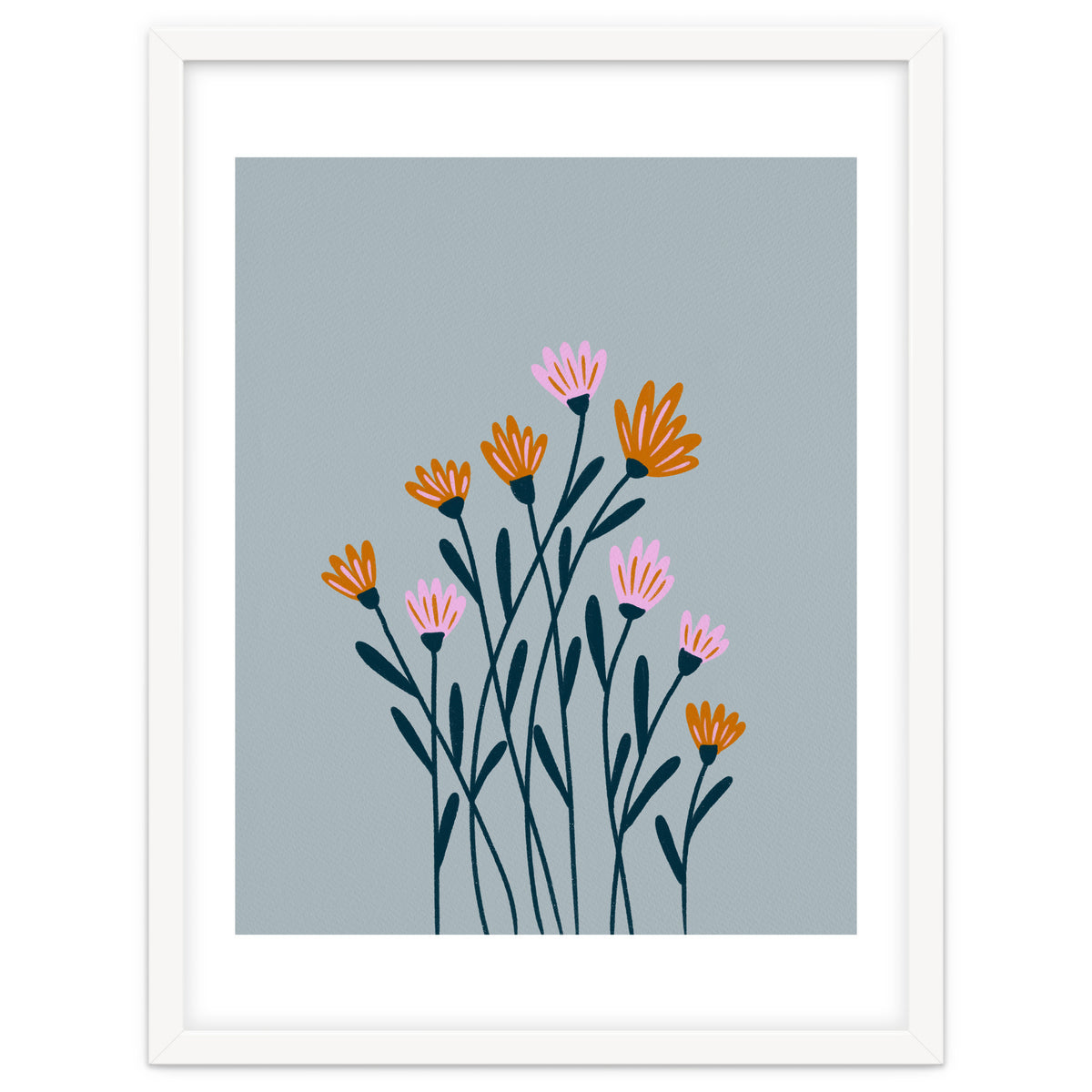 Orange and Pink Flowers