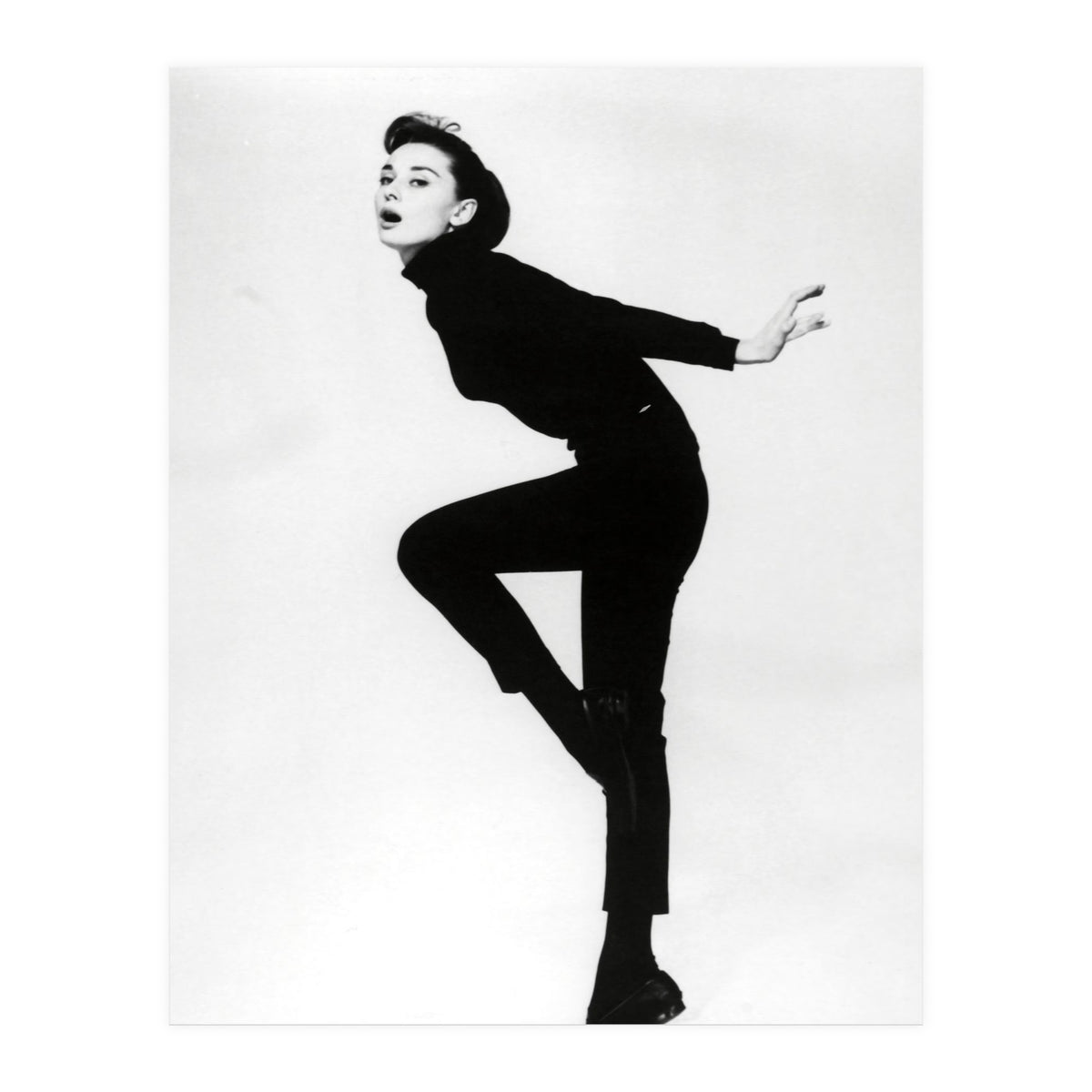 AUDREY HEPBURN in FUNNY FACE (1957), directed by STANLEY DONEN. (Print Only)