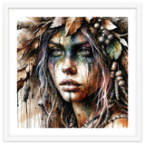 Autumn Leaf Druid Woman Portrait thumbnail