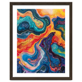 Vibrant Fluid Acrylic Pour Abstract Art thumbnail