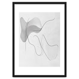 Abstract Black And White Flowing Lines And Shapes thumbnail