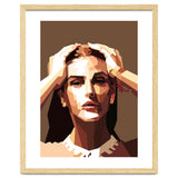 Monica Bellucci Actress Retro Art Illustration thumbnail