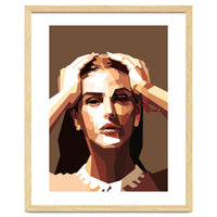 Monica Bellucci Actress Retro Art Illustration