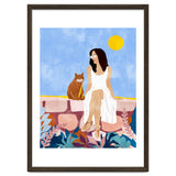 Butterscotch, Cats Pets Cat Mom Watercolor Painting, Pet Parent Animals Quirky Bohemian thumbnail