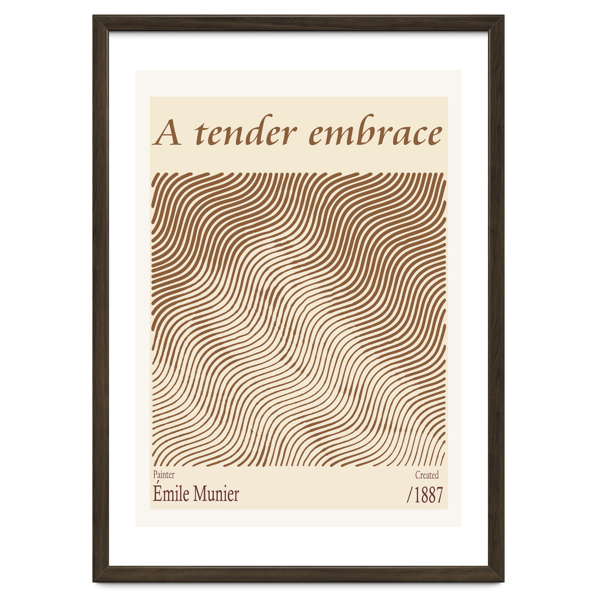 A Tender Embrace – Émile Munier (1887)