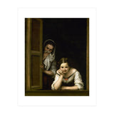 Bartolome Esteban Murillo:Two Women at a Window, c.1655/1660. National Gallery of Art Washington DC. (Print Only) thumbnail