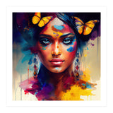 Butterfly Crown Hindu Portrait (Print Only) thumbnail