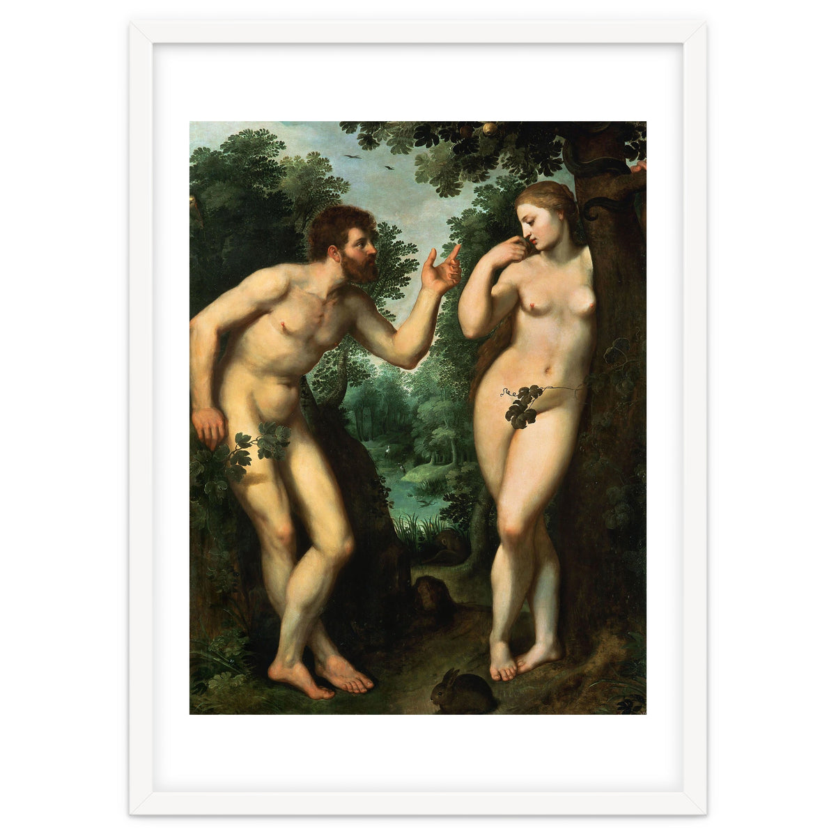 Peter Paul Rubens / 'Adam and Eve', c. 1597, Oil on panel, 180 x 158 cm. Pieter Paul Rubens.
