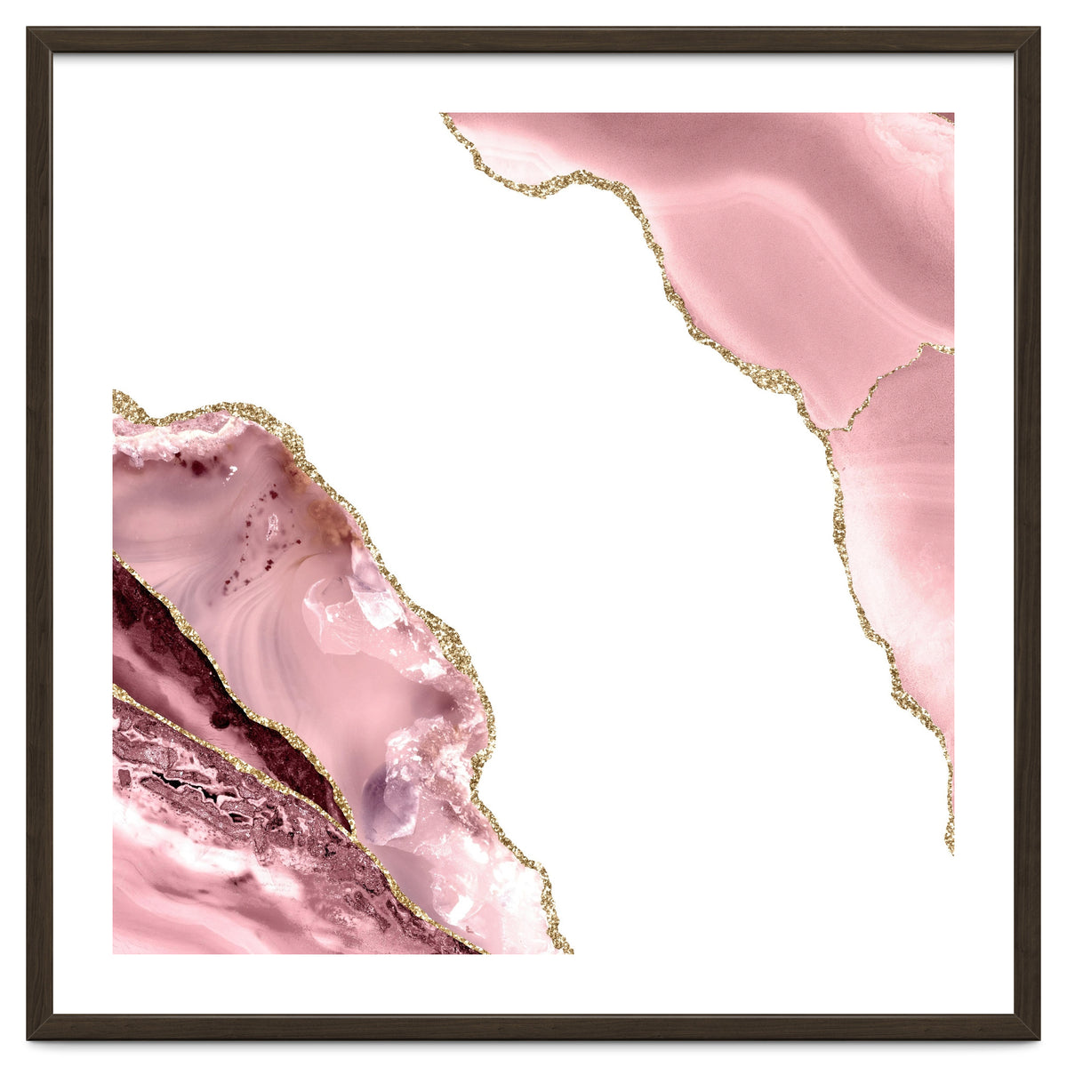 Blush & Gold Agate Texture 06