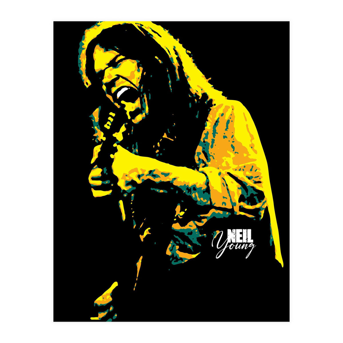 Neil Young Music Legend (Print Only)