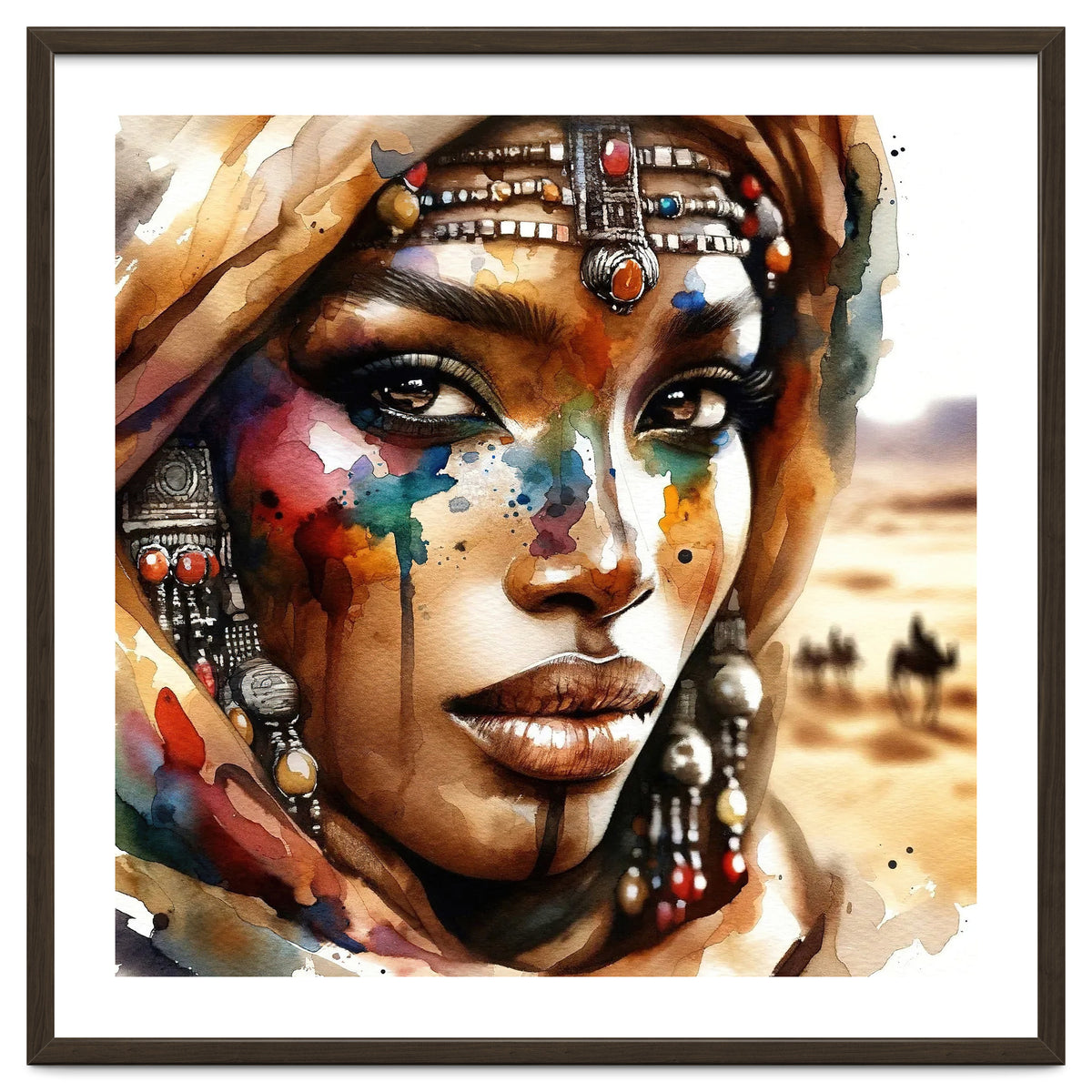 Desert Jewels Tuareg Woman Portrait