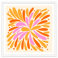 Floral Burst - pink, yellow and orange