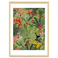 Monkeys In Tropical Jungle Paradise