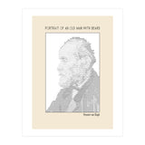 Portrait Of An Old Man With Beard – Ascii Art (vincent Van Gogh) (Print Only) thumbnail