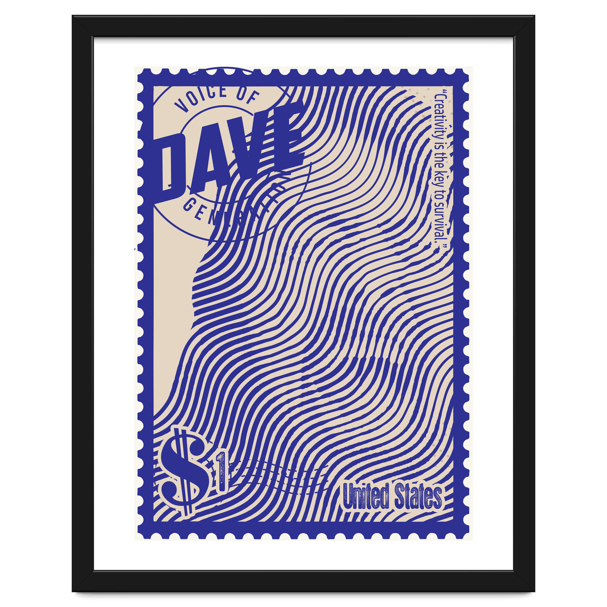 Dave Grohl Stamps Art