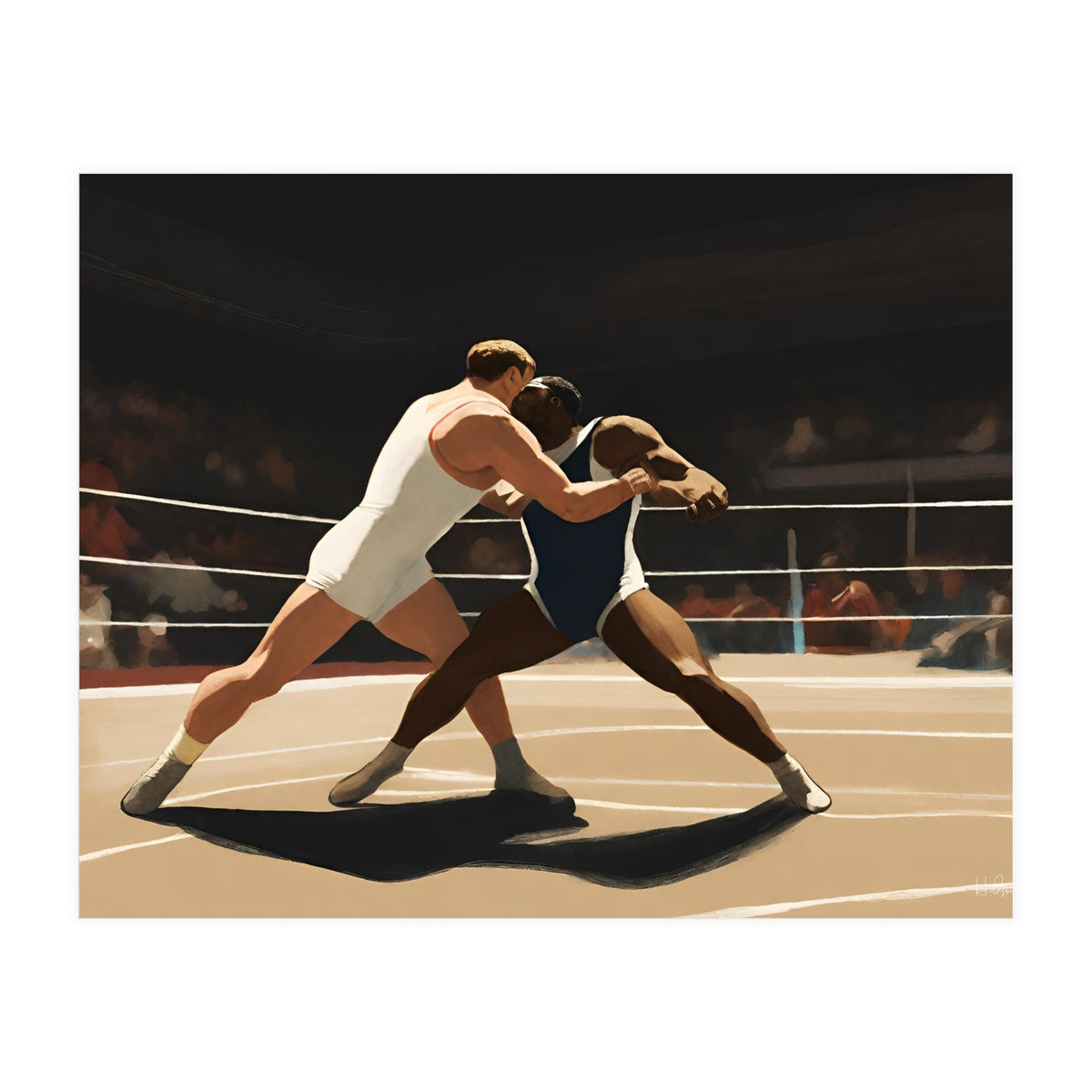 Wrestlers #4 (Print Only)