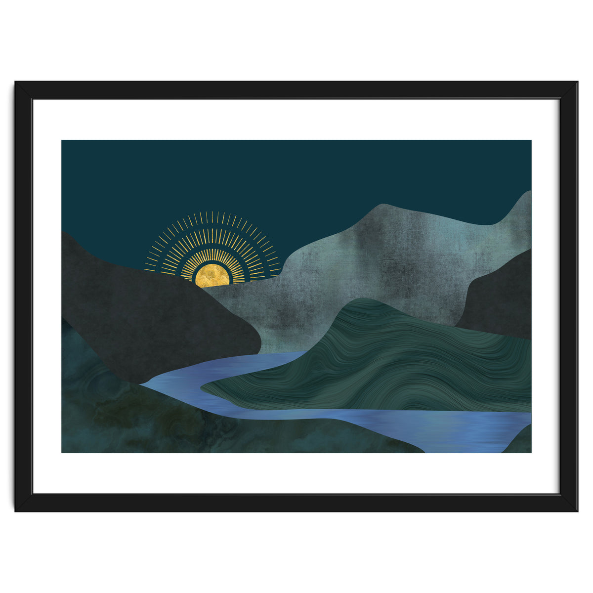 Abstract Landscape Sunrise